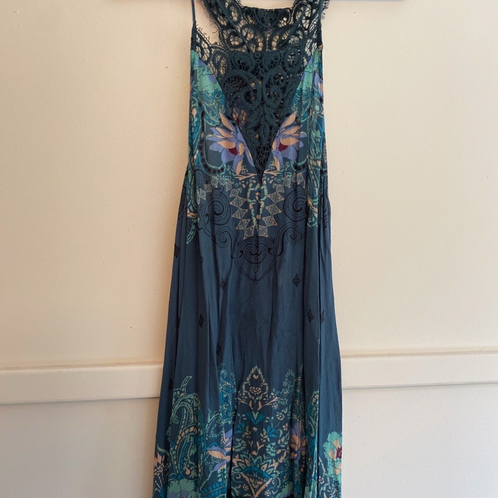 Free People Floral & Lace Dress